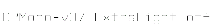 CPMono-v07 ExtraLight.otf